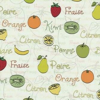 Wallpaper Kitchen Fruits Bunt
