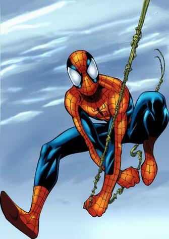 Ultimate Spiderman Pinup Color By Greenelantern