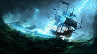 Hurricane With Lightning Dbc1ifzmbr22vhmi Wallpaper
