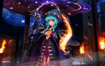 Mage Caster Magician Fire Water Cape Element HD Wallpaper Desktop Pc