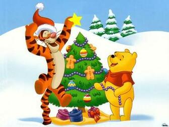 Wallpaper Winnie The Pooh And Christmas Tree Photo Pictures
