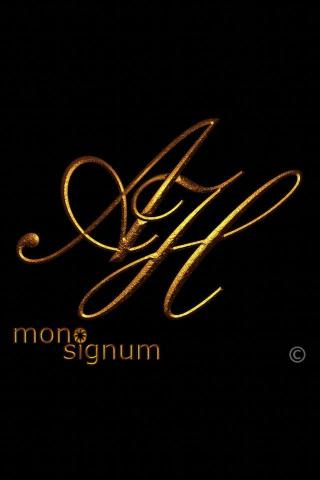 iPhone Wallpaper Ah Monogram My Love