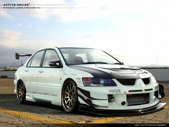 Wallpaper Mitsubishi Lancer Car Door