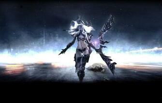 Wallpaper Girl Weapons The Game Art Charge League Of Legends