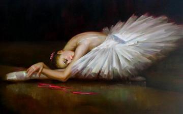 Artistic Ballerina Wallpaper