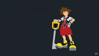 Sora Kingdom Hearts Minimalist Wallpaper By Greenmapple17 On