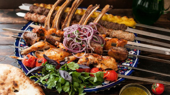 Wallpaper Id Souvlaki Mixed Grill Grilled Food