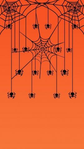 Orange Halloween Wallpaper On