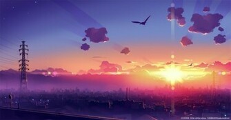 Makoto Shinkai Centimeters Per Second Skyscapes Wallpaper