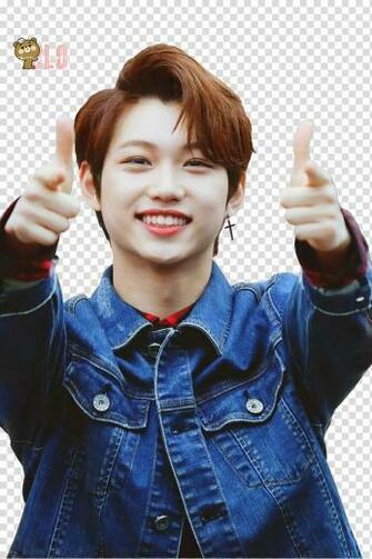 Stray Kids Lee Felix Man In Blue Denim Ajcket Transparent