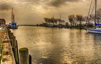 Wallpaper Yacht Germany Pier Promenade Schleswig Holstein