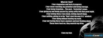 Love My Fear Cover Quotes Sayings Timeline Wallpaper