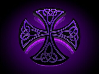 Purple Cross Wallpaper Celtic Iron By Tylerxy