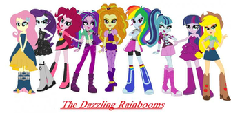 The Dazzling Rainbooms By Sunsbuttsbutt