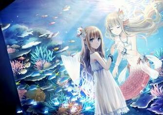 Anime Mermaid Computer Wallpaper Desktop Background