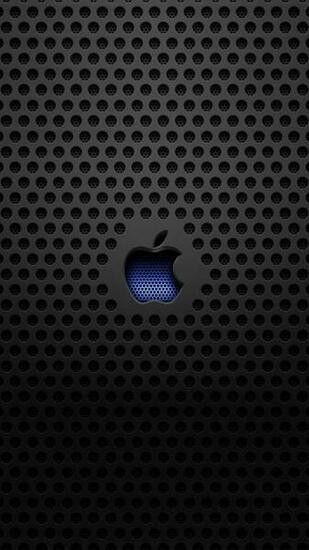 Apple Logo Metal Texture Htc One M9 Wallpaper HD