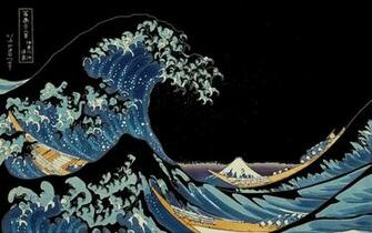 The Great Wave Negative Wallpaper Myspace