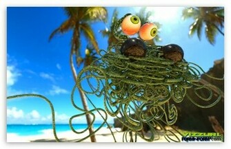 Flying Spaghetti Monster Wallpaper