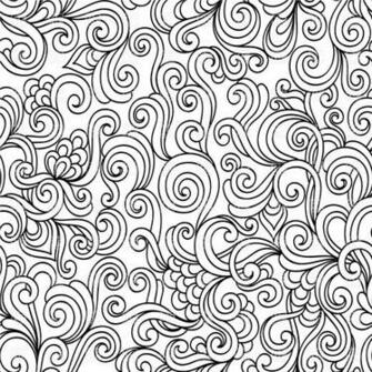 Seamless Black And White Modern Abstract Floral Wallpaper Background