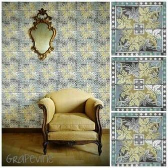 Louise Body Grapevine Tile Wallpaper Trend Pattern Mix P