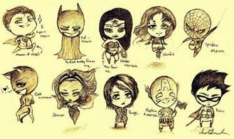 Superhero Chibis By Inabeena
