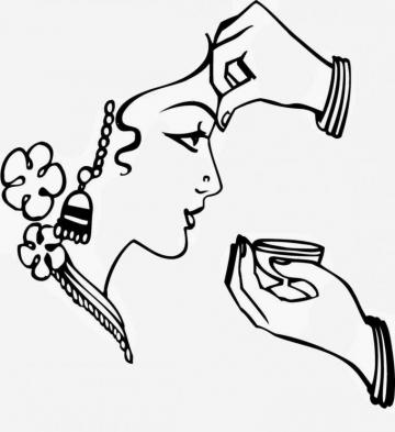 Wedding Clipart Black And White Png Use Indian