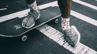 This Guy Destroy His Adidas Yeezy Boosts By Skateboarding In Them