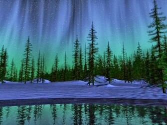 Wallpaper Desk Northern Lights
