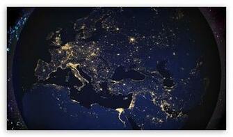 Planet Earth At Night HD Wallpaper For Standard Fullscreen