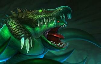 Wallpaper Teeth Crocodile Art Skin Dota Leviathan