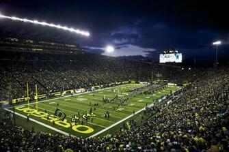 Autzen Stadium In Eugene
