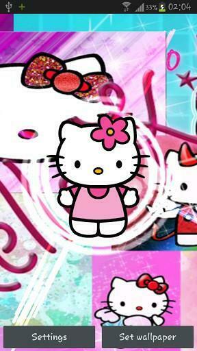 Bigger Hello Kitty Live Wallpaper For Android Screenshot