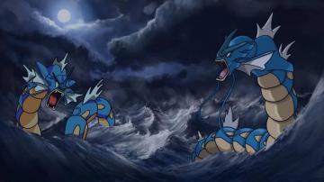Wallpaper Gyarados By Zudomonpapercraft