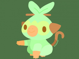 Fanart Grookey The Grass Starter Of New Pok Mon Games