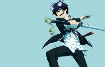 Wallpaper Guy Rin Ao No Exorcist Okumura Poludemon
