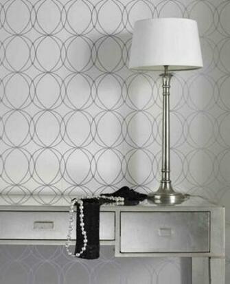 Darcy White Silver Wallpaper From Grahambrown