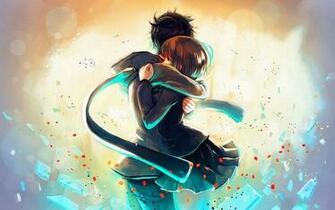 Anime Boy Girl Hug Wallpaper Pictures In HD