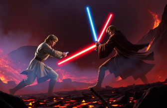 Anakin Vs Obi Wan Wallpaper