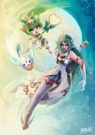 Star Guardian Soraka Lulu By The0utlander HD Wallpaper