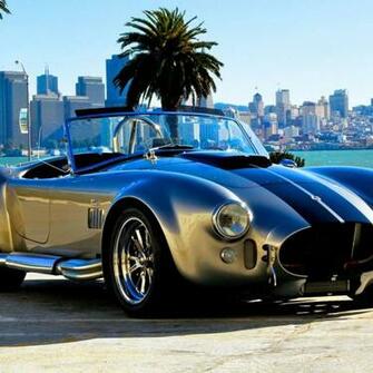 Shelby Cobra Car City Wallpaper iPad