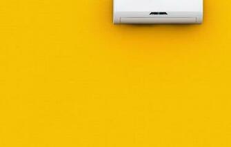 Wallpaper Wall Yellow Air Conditioning Image For Desktop