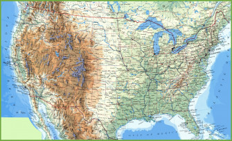 Misc Map Of The Usa HD Wallpaper