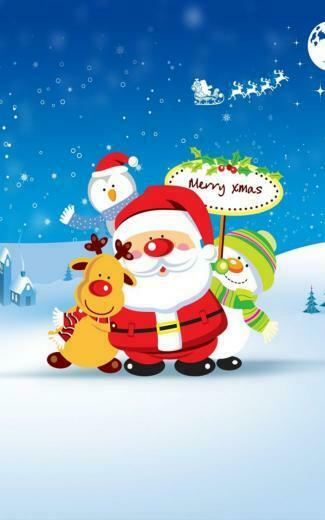 Merry Christmas Santa Cartoon Pure 4k Ultra