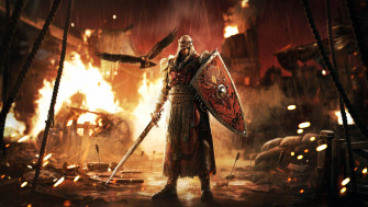 For Honor Game Black Prior Fire Aesthetic Wallpaper