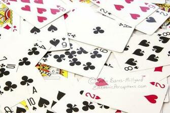 Scattered Deck Of Playing Cards For Use As Design Background