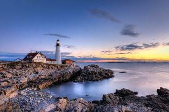 Wallpaper Portland Head Light Cape Elizabeth Maine Lighthouse