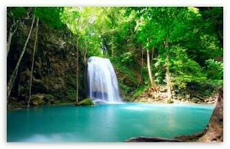 Tropical Waterfall HD Desktop Wallpaper High Definition Fullscreen