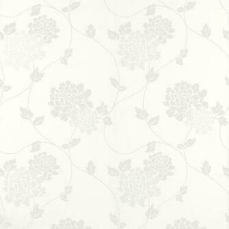 Home Decorating Wallpaper Isodore Cotton White Floral