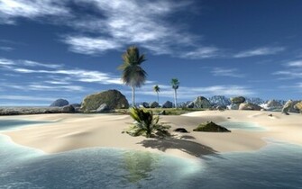 3d Beach Desktop Wallpaper