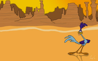 Cartoon Road Runner Roadrunner Wallpaper